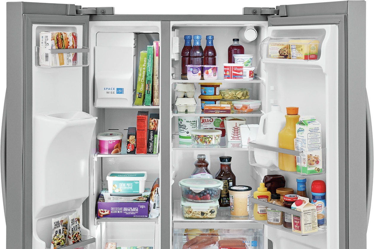 Model: GRSS2652AF | Frigidaire Gallery 26 Cu. Ft. 36" Standard Depth Side by Side Refrigerator
