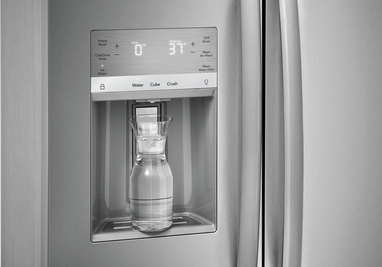 Model: GRSS2652AF | Frigidaire Gallery 26 Cu. Ft. 36" Standard Depth Side by Side Refrigerator