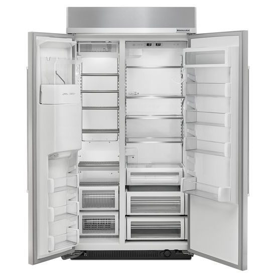 Kitchenaid Kbsd612ess 25 0 Cu Ft 42 Inch Width Built In Side By Side Refrigerator Kbsd612ess Appliance Direct