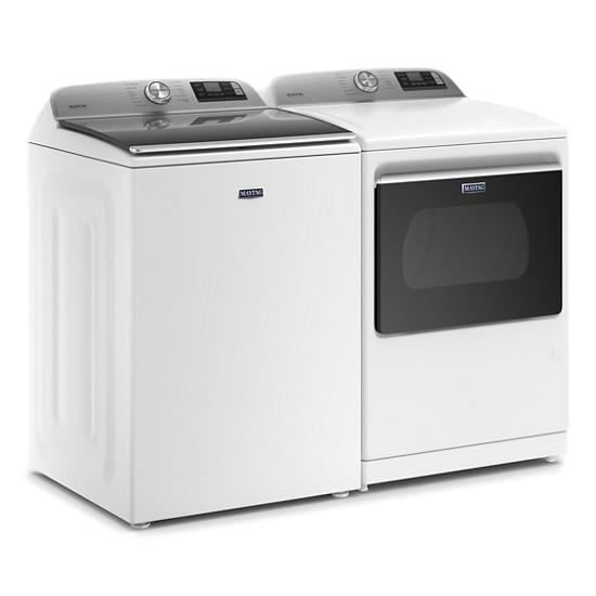 Model: MGD7230HW - SD | Maytag Smart Top Load Gas Dryer with Extra Power Button - 7.4 cu. ft. (SCRATCH AND DENT)