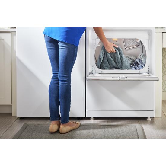 Model: MGD7230HW - SD | Maytag Smart Top Load Gas Dryer with Extra Power Button - 7.4 cu. ft. (SCRATCH AND DENT)