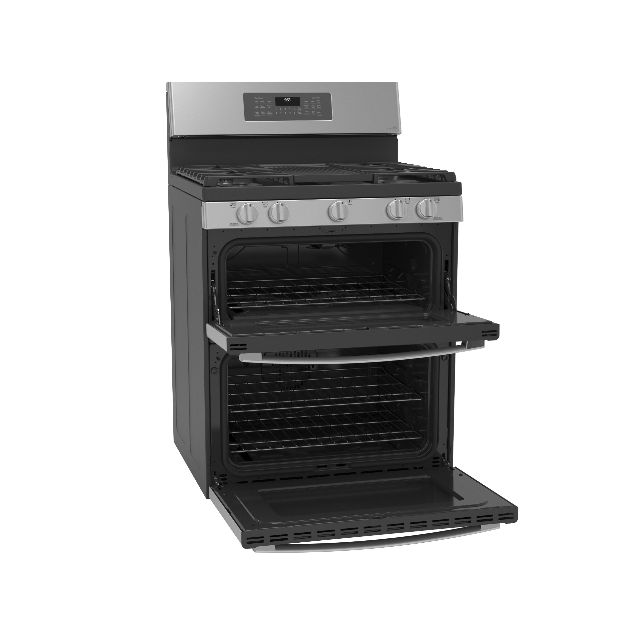 GE Profile PGB965YPFS GE Profile™ 30" FreeStanding Gas Double Oven Convection Fingerprint