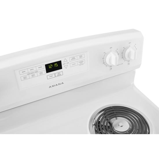 Amana ACR4303MFW 30inch Amana® Electric Range with Bake Assist