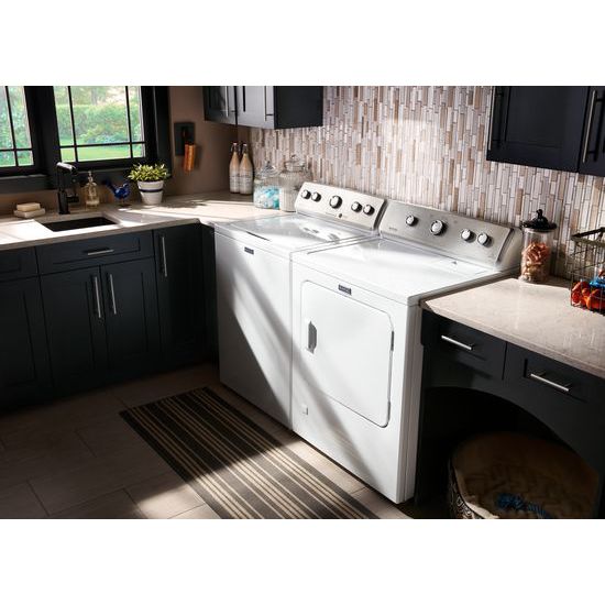 Maytag MEDC465HW Large Capacity Top Load Dryer with Wrinkle Control