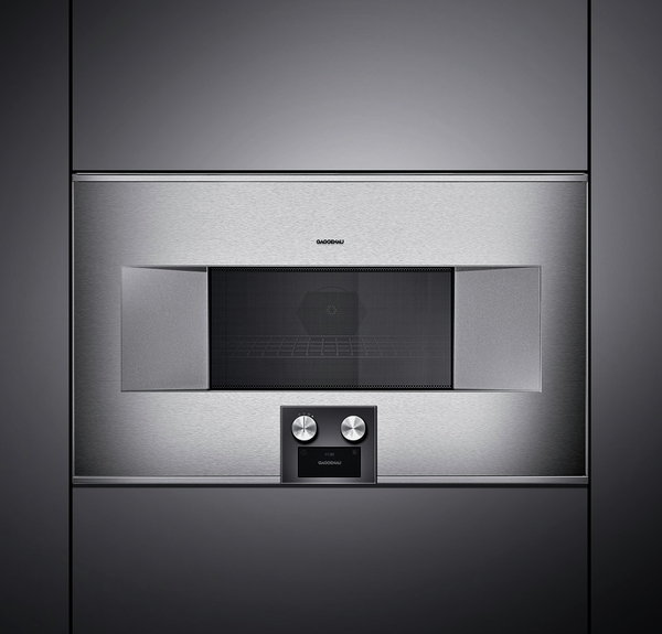 Model: BM484710 | Gaggenau 400 series, combi-microwave oven, 30'', door hinge: right, Stainless steel behind glass