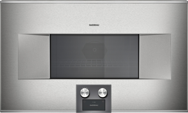 Model: BM485710 | Gaggenau 400 series, combi-microwave oven, 30'', door hinge: left, Stainless steel behind glass