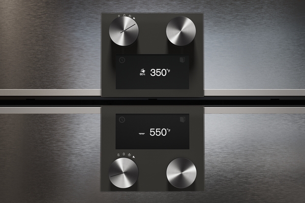 Model: BS484612-R | Gaggenau Combi-steam oven 400 series - Door Hinge Right Stainless behind Glass 30"