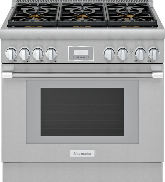 Thermador Gas Professional Range, 36'' Pro Harmony® Standard Depth, Stainless Steel