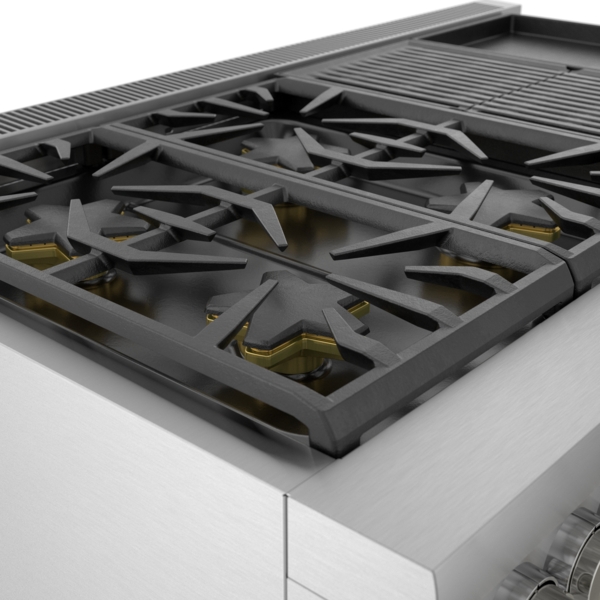 48-Inch Pro Grand® Commercial Depth Dual Fuel Steam Range with Griddle & Grill