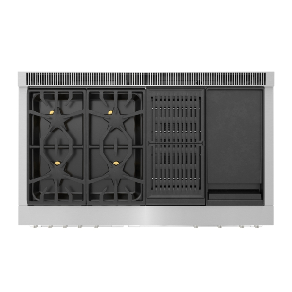 48-Inch Pro Grand® Commercial Depth Dual Fuel Steam Range with Griddle & Grill