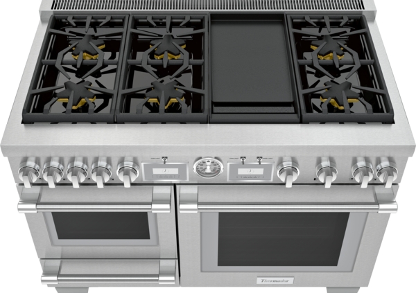 Model: PRD48WDSGU | Thermador Dual Fuel Professional Range, 48'' Pro Grand® Commercial Depth