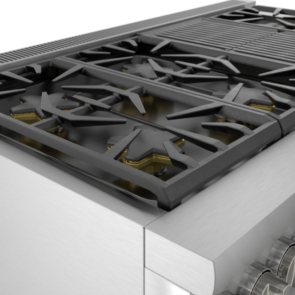 48-Inch Pro Grand® Commercial Depth Dual Fuel Steam Range with Grill