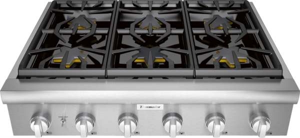 Thermador Gas Rangetop, 36'', Stainless Steel