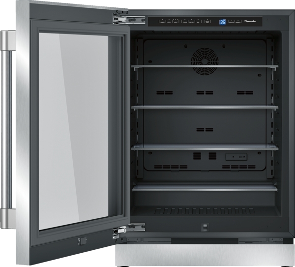 24-Inch Under-Counter Glass Door Refrigerator