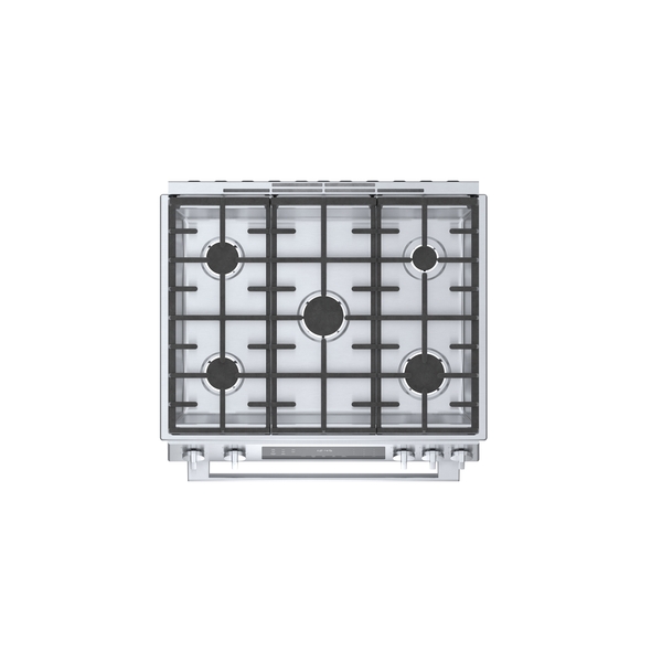 Model: HGI8056UC | Bosch 800 Series, Gas Slide-in Range, 30'', Stainless Steel