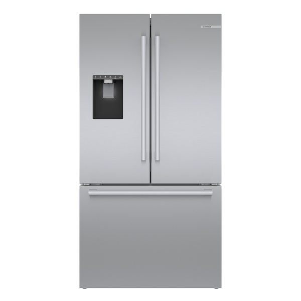 Bosch 500 Series, French Door Bottom Mount Refrigerator, 36'', Stainless steel (with anti-fingerprint)