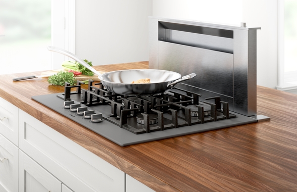 Model: NGMP077UC | Bosch Benchmark®, Gas Cooktop, 30'', Tempered glass, Dark silver