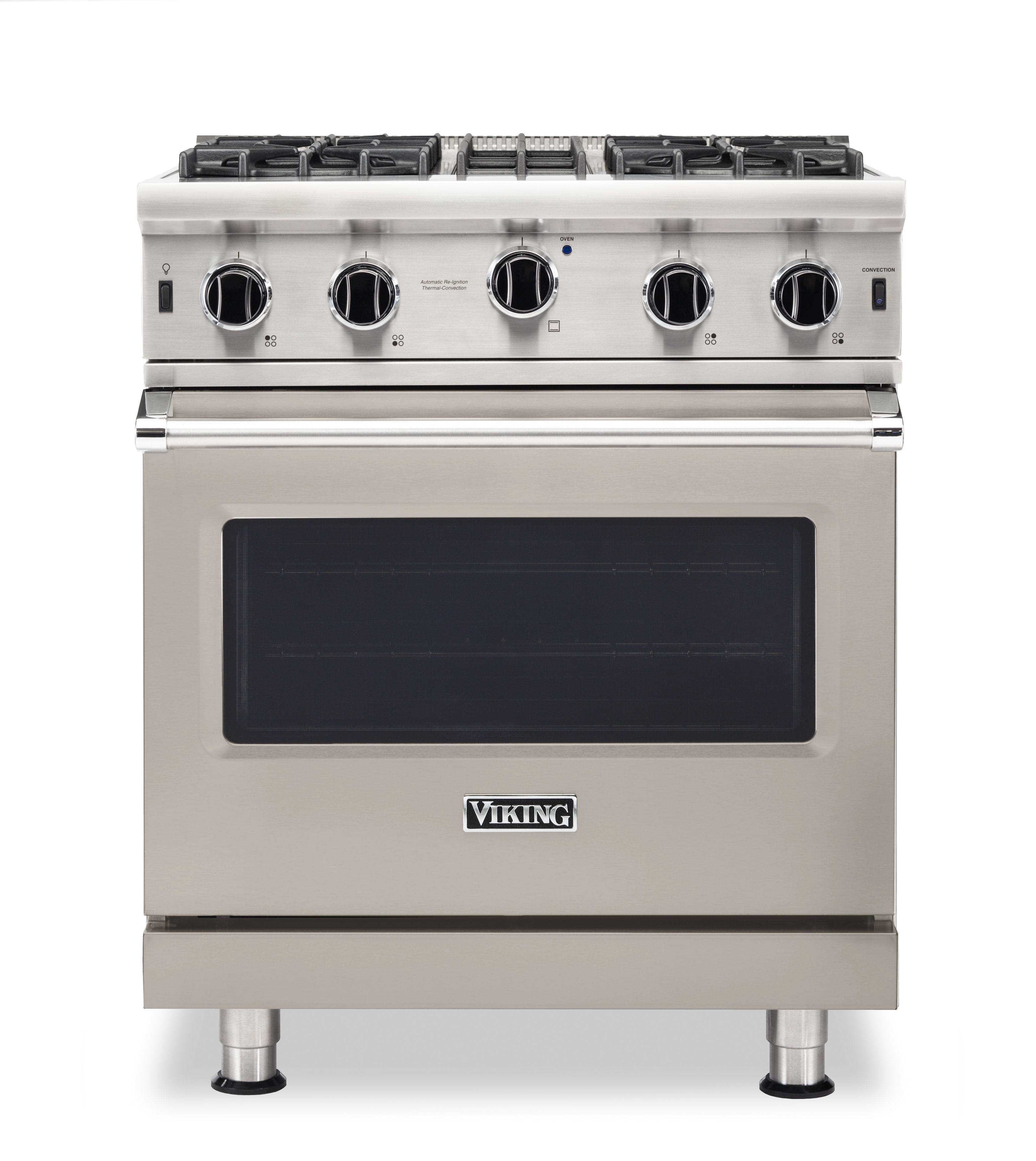 Model: VGIC53024BPG | Viking 30"W./24"D. Gas Open Burner Range-4 Burners- Pacific Gray