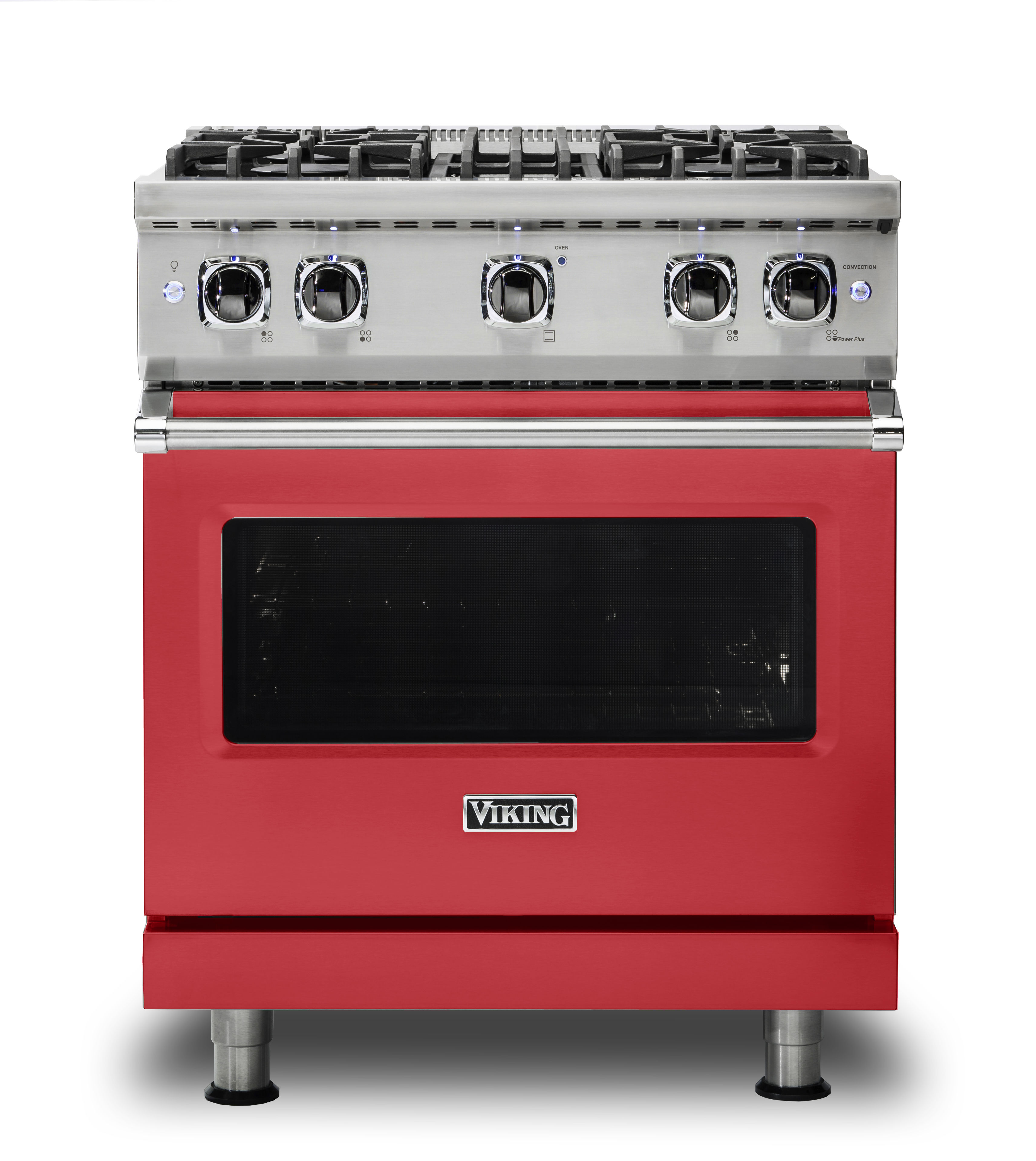 Model: VGR5304BSM | Viking 30"W./24"D. Gas Sealed Burner Range-4 Burners-San Marzano Red