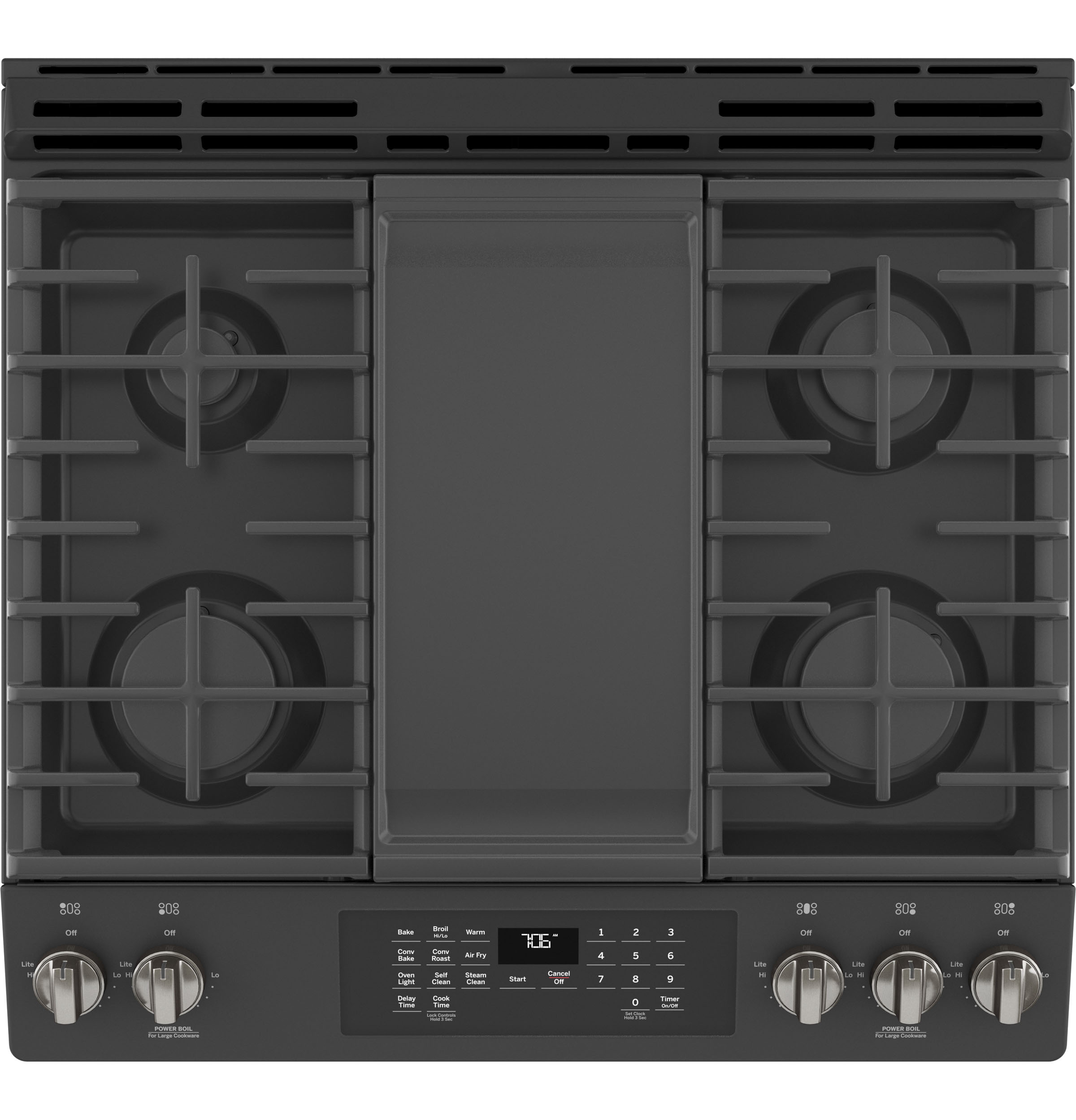 GE JGS760FPDS GE® 30" SlideIn FrontControl Convection Gas Range