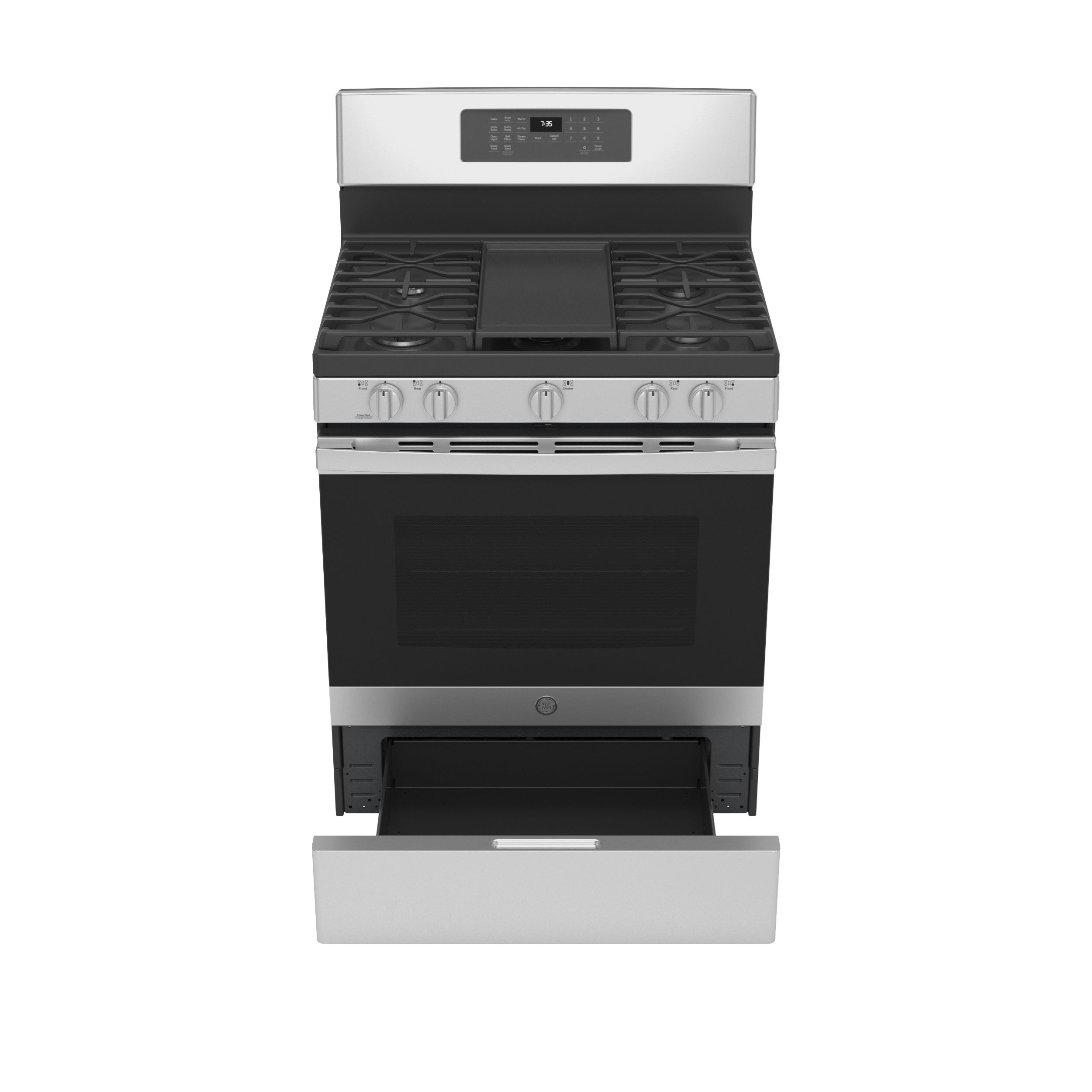 GE JGB735SPSS GE® 30" FreeStanding Gas Convection Range with No