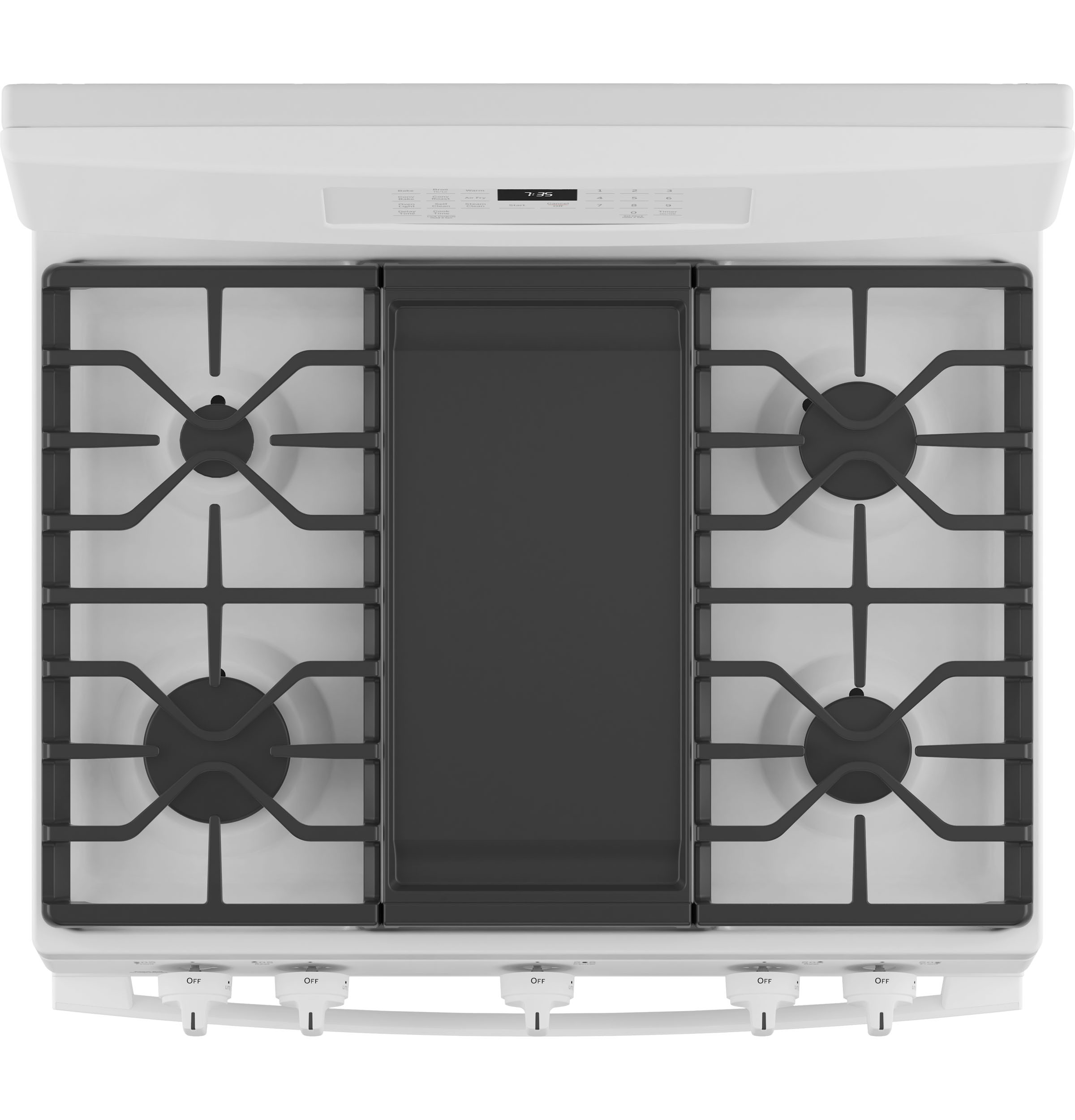 GE JGB735DPWW GE® 30" FreeStanding Gas Convection Range with No Preheat Air FryJGB735DPWW