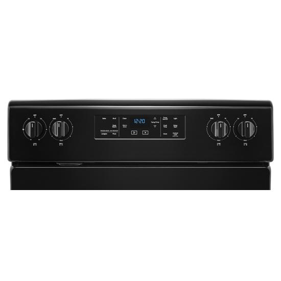 Model: WFE525S0JB | Whirlpool 5.3 cu. ft. Whirlpool® electric range with Frozen Bake™ technology