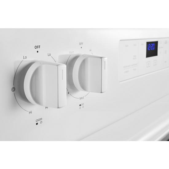 Model: WFE525S0JW | Whirlpool 5.3 cu. ft. Whirlpool® electric range with Frozen Bake™ technology