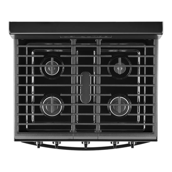 Model: WFG525S0JB | Whirlpool 5.0 cu. ft. Whirlpool® gas range with center oval burner