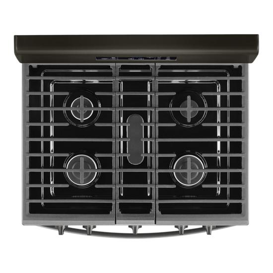 Model: WFG525S0JV | Whirlpool 5.0 cu. ft. Whirlpool® gas range with center oval burner