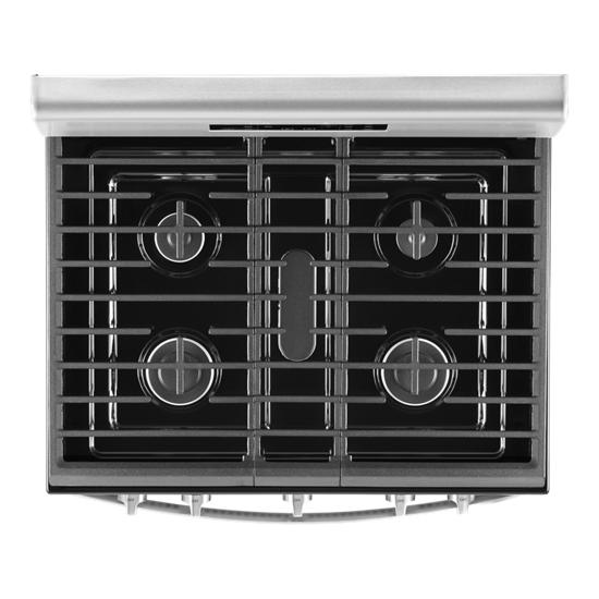 Model: WFG525S0JZ | Whirlpool 5.0 cu. ft. Whirlpool® gas range with center oval burner