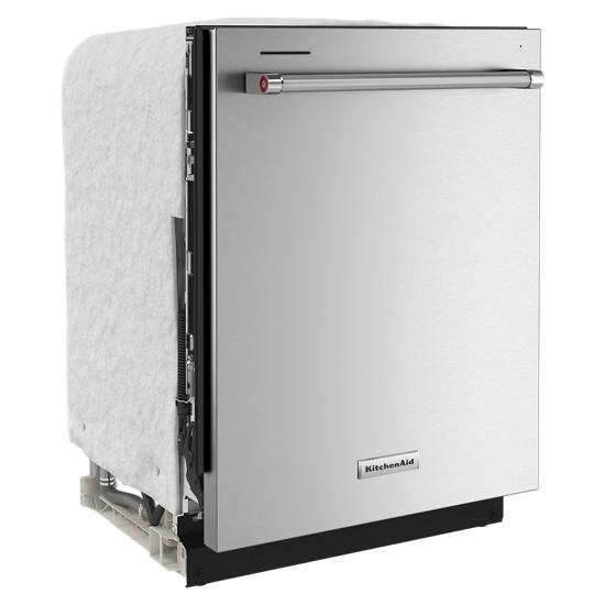 KitchenAid KDTE104KPS 47 dBA TwoRack Dishwasher in PrintShield™ Finish with ProWash™ Cycle