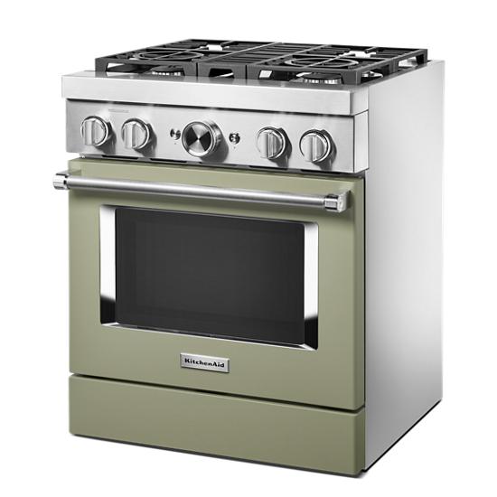 Model: KFDC500JAV | KitchenAid KitchenAid® 30'' Smart Commercial-Style Dual Fuel Range with 4 Burners