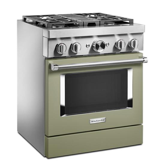 Model: KFDC500JAV | KitchenAid KitchenAid® 30'' Smart Commercial-Style Dual Fuel Range with 4 Burners