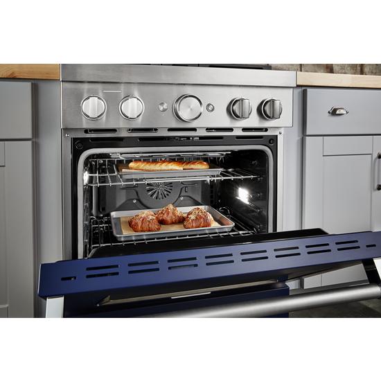 Model: KFDC500JIB | KitchenAid KitchenAid® 30'' Smart Commercial-Style Dual Fuel Range with 4 Burners