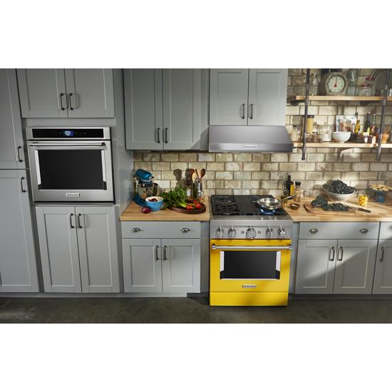 Model: KFDC500JYP | KitchenAid KitchenAid® 30'' Smart Commercial-Style Dual Fuel Range with 4 Burners