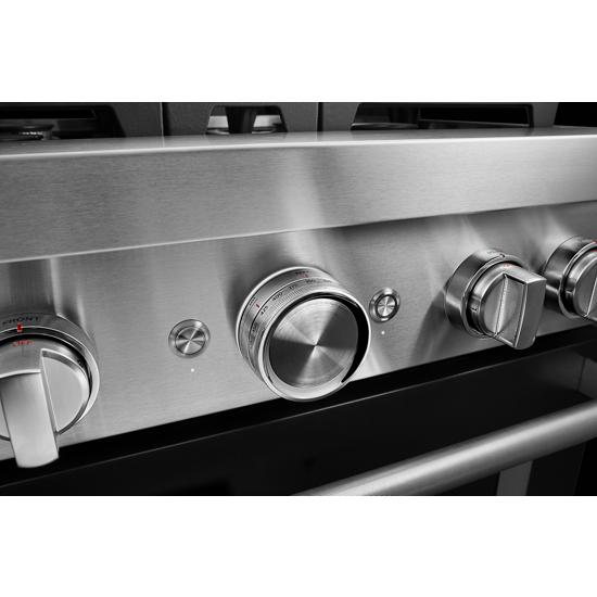 Model: KFGC500JBK | KitchenAid KitchenAid® 30'' Smart Commercial-Style Gas Range with 4 Burners