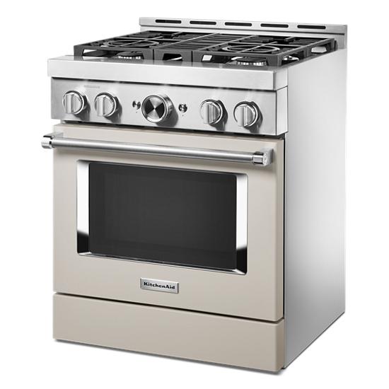 Model: KFGC500JMH | KitchenAid KitchenAid® 30'' Smart Commercial-Style Gas Range with 4 Burners