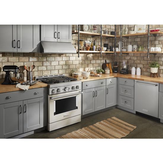 Model: KFGC500JMH | KitchenAid KitchenAid® 30'' Smart Commercial-Style Gas Range with 4 Burners