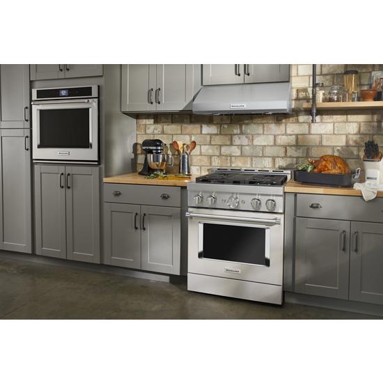 Model: KFGC500JMH | KitchenAid KitchenAid® 30'' Smart Commercial-Style Gas Range with 4 Burners