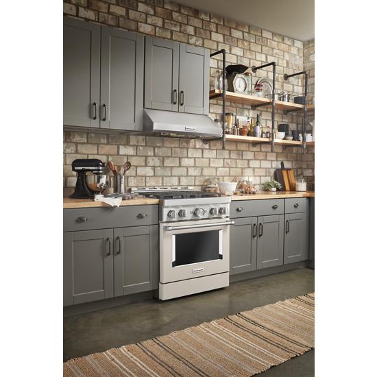 Model: KFGC500JMH | KitchenAid KitchenAid® 30'' Smart Commercial-Style Gas Range with 4 Burners