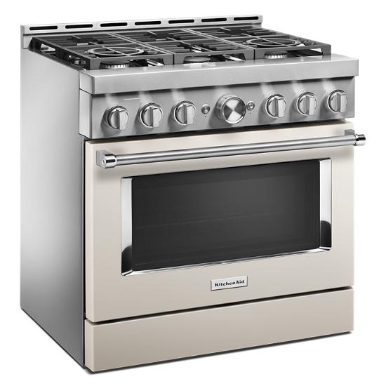 Model: KFGC506JMH | KitchenAid KitchenAid® 36'' Smart Commercial-Style Gas Range with 6 Burners