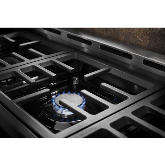 Model: KFGC558JAV | KitchenAid KitchenAid® 48'' Smart Commercial-Style Gas Range with Griddle