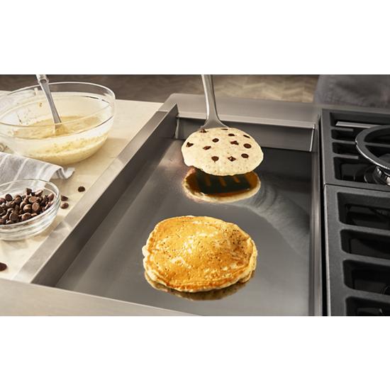 Model: KFGC558JAV | KitchenAid KitchenAid® 48'' Smart Commercial-Style Gas Range with Griddle