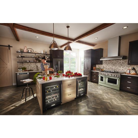 Model: KFGC558JAV | KitchenAid KitchenAid® 48'' Smart Commercial-Style Gas Range with Griddle