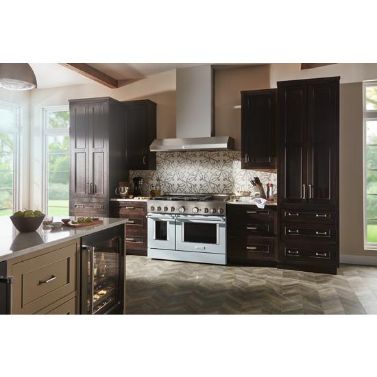 Model: KFGC558JMB | KitchenAid KitchenAid® 48'' Smart Commercial-Style Gas Range with Griddle