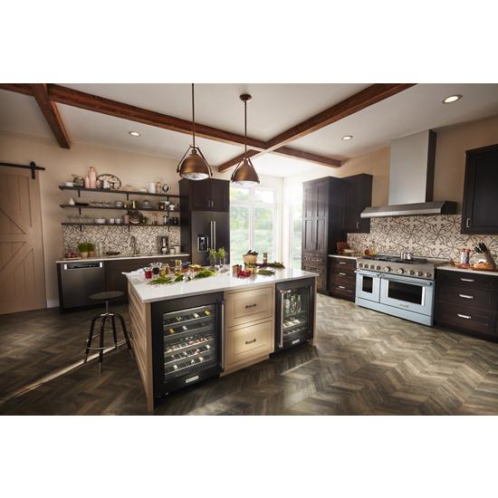 Model: KFGC558JMB | KitchenAid KitchenAid® 48'' Smart Commercial-Style Gas Range with Griddle