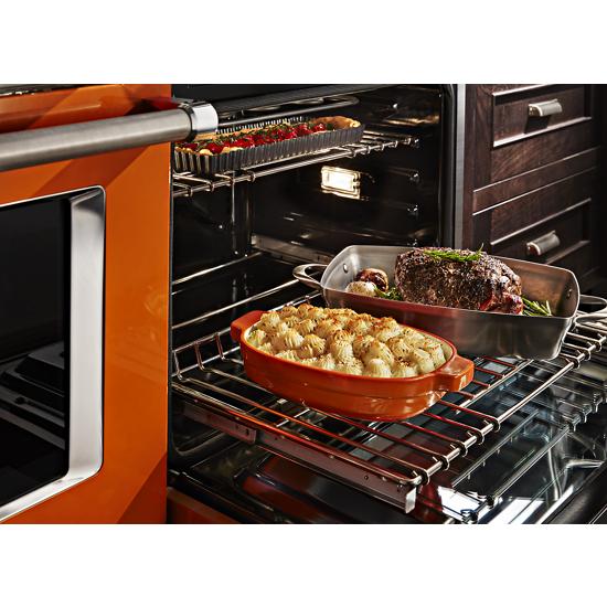Model: KFGC558JSC | KitchenAid KitchenAid® 48'' Smart Commercial-Style Gas Range with Griddle