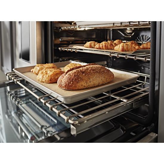 Model: KFGC558JSC | KitchenAid KitchenAid® 48'' Smart Commercial-Style Gas Range with Griddle
