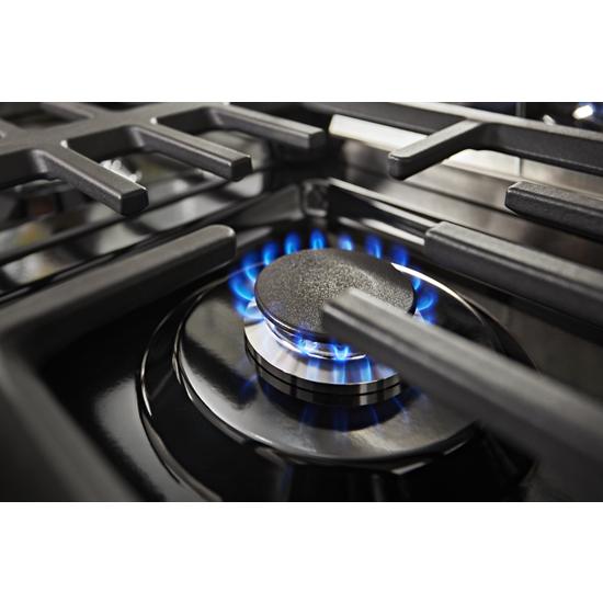 Model: KFGC558JSC | KitchenAid KitchenAid® 48'' Smart Commercial-Style Gas Range with Griddle